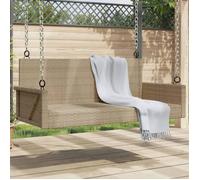 vidaXL Banc suspendu Beige 119x56x48 cm Poly rotin