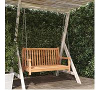 vidaXL Balançoire hollywoodienne en teck massif 114x60x64 cm