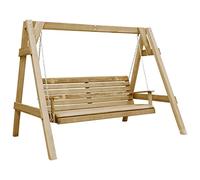vidaXL Balancelle de Jardin, Bâche de Balancelle, Aire de Jeux Patio Terrasse Arrière-Cour Extérieur, Bois de Pin Imprégné 205x150x157 cm