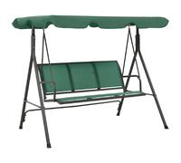 vidaXL Balancelle de jardin vert 170 cm textilène et acier