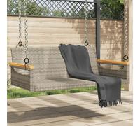 Vidaxl Balancelle Gris 109x62x40 Cm Résine Tressée