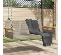 vidaXL Banc suspendu Gris 109x62x40 cm Poly rotin