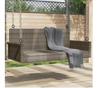 vidaXL Balancelle gris 119x56x48 cm résine tressée 365627