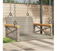 vidaXL Balancelle gris 63x62x40 cm résine tressée 368171