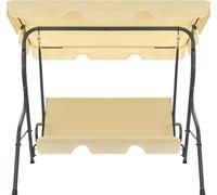 vidaXL Balancelle hollywoodienne blanc crème 170×110×153 cm