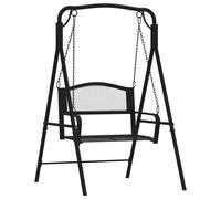 vidaXL Balançoire hollywoodienne 124 cm noir acier