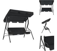 vidaXL Balançoire hollywoodienne anthracite 170×110×153 cm - Balançoires hollywoodiennes