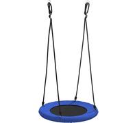 vidaXL Balançoire nid bleue 100 x 100 x 180 cm en plastique
