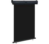 vidaXL Store latéral de balcon 125x250 cm noir