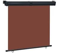 vidaXL Marquise latérale de balcon 165x250 cm Marron
