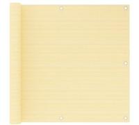 vidaXL Écran de balcon 90 x 600 cm PEHD Beige