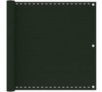 Vidaxl Écran De Balcon Vert Foncé 90x600 Cm Pehd