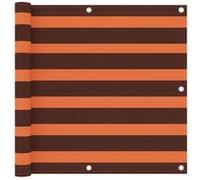 vidaXL Écran de balcon 90x600 cm Tissu Oxford orange et marron