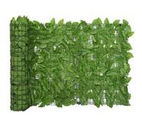 vidaXL Écran de balcon Feuilles Vert 600 x 75 cm