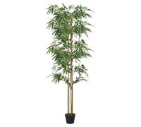vidaXL Bambou artificiel 1216 feuilles 180 cm vert