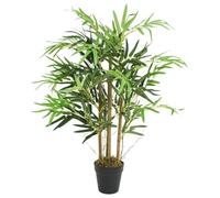 vidaXL Bambou artificiel 500 feuilles Arbre 80 cm avec pot en plastique Vert