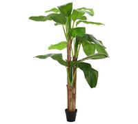 vidaXL Banane artificielle verte 125 x 25 x 250 cm Tissu et bambou