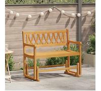 vidaXL Banc à bascule de jardin Naturel 110 x 59 x 97 cm Bois massif d'acacia