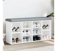 vidaXL Banc à Chaussures - Blanc