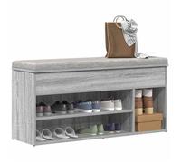 vidaXL Banc à chaussures sonoma gris 102x30,5x45 cm