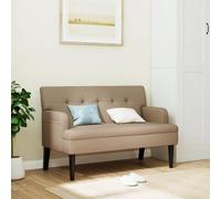 Vidaxl Banc Avec Dossier Cappuccino 112x65,5x75 Cm Similicuir Multicolore