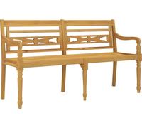 vidaXL Banc Batavia 150 cm bois massif teck