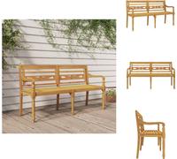vidaXL Banc Batavia 150 cm bois massif teck - Bancs de jardin