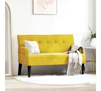 Vidaxl Banc Chesterfield Jaune 112 X 65.5 X 75 Cm Velours
