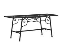 vidaXL Banc d'arbre 110 cm noir acier