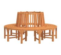 vidaXL Banc d'arbre rond Ø208 cm bois massif eucalyptus