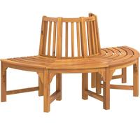 vidaXL Banc d'arbre semi-circulaire Ø160 cm bois massif eucalyptus