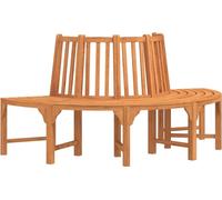 vidaXL Banc d'arbre semi-circulaire Ø208 cm bois massif eucalyptus