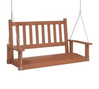 vidaXL Banc de balançoire de Jardin chaînes en métal Bois Massif Sapin, Banc de balançoire, Banc Suspendu de Jardin, Banc de balançoire d'extérieur
