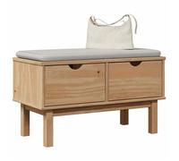 vidaXL Banc de Couloir, Siège avec Rangement, Banc à Chaussures, Organisateur d'Entrée Maison Intérieur, 80x40x45 cm Bois de 4013462