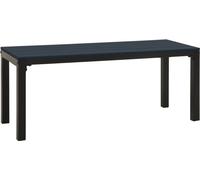 vidaXL Banc de jardin 110 cm acier et WPC noir