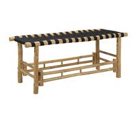 vidaXL Banc de Jardin 110 x 38 x 40 cm Bambou Naturel Rectangulaire, Banc en Bambou Moderne, rectangulaire et stylé, siège léger pour Jardin, Design Simple, Parfait pour l'extérieur
