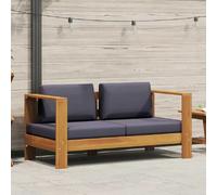 vidaXL Banc de jardin 140 cm - Gris