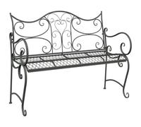 vidaXL Banc de Jardin 2-Nombre de Places 114 x 56,5 x 90 cm Acier,