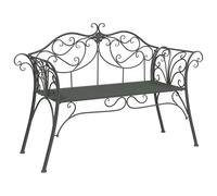 vidaXL Banc de Jardin 2-Nombre de Places 130 x 47 x 90 cm Acier,