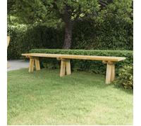vidaXL Banc de jardin 220 cm Bois de pin massif imprégné