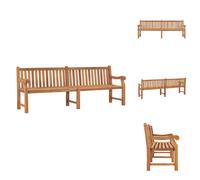 vidaXL Banc de jardin 228 cm teck massif - Bancs de jardin
