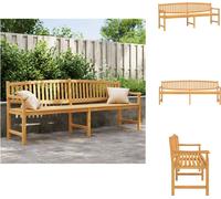 vidaXL Banc de jardin 228x59,5x90 cm Bois massif Teck - Bancs de jardin