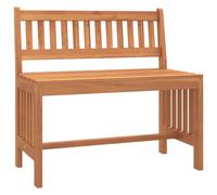 vidaXL Banc de jardin 80 cm en bois massif d'eucalyptus