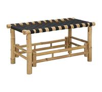 vidaXL Banc de Jardin 80 x 38 x 40 cm Bambou Naturel Rectangulaire, Banc en Bambou Moderne, rectangulaire et stylé, siège léger pour Jardin, Design Simple, Parfait pour l'extérieur