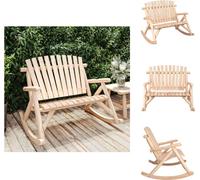 vidaXL Banc de jardin à bascule 2 places 123x96x102 cm bois massif épicéa - éléments de canapé de jardin