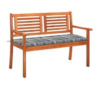 vidaXL Banc de jardin avec coussin 120 cm