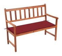vidaXL Banc de jardin avec support 120 cm bois massif acacia
