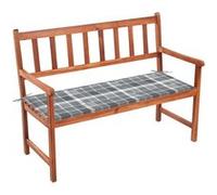 vidaXL Banc de jardin avec support 120 cm bois massif acacia