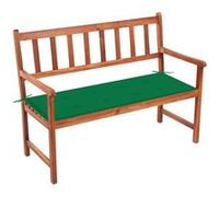 vidaXL Banc de jardin avec support 120 cm bois massif acacia