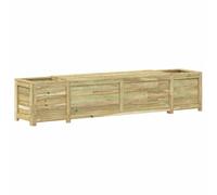 vidaXL Banc de jardin avec rangement et jardinière, en bois de pin imprégné